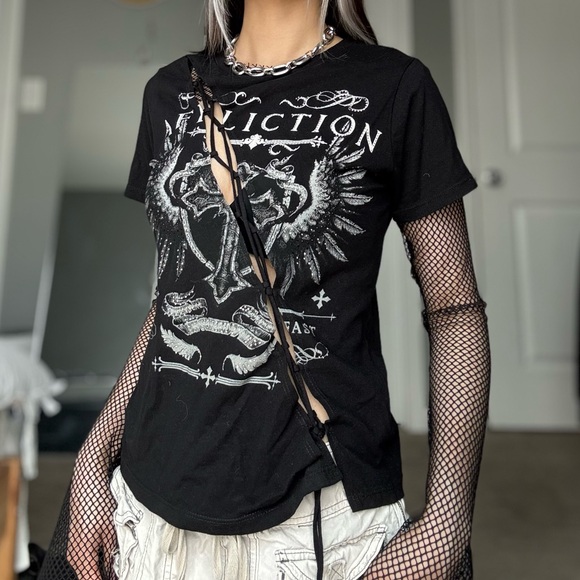 Affliction Rhinestone Top - Picture 5 of 11